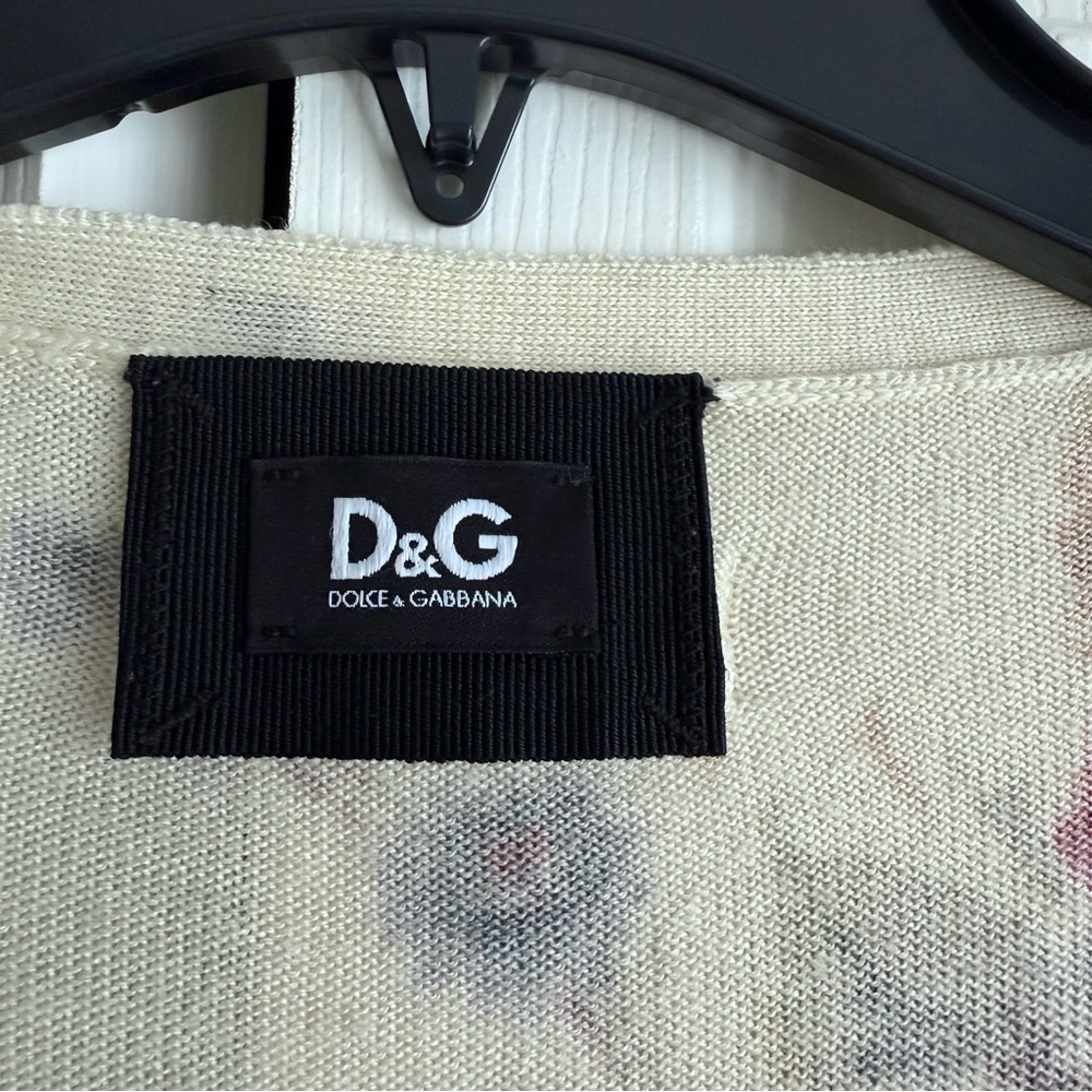 Dolce & Gabbana Long Wool Floral Cardigan - Picture 5 of 9